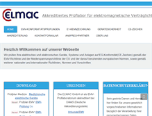 Tablet Screenshot of elmac.de